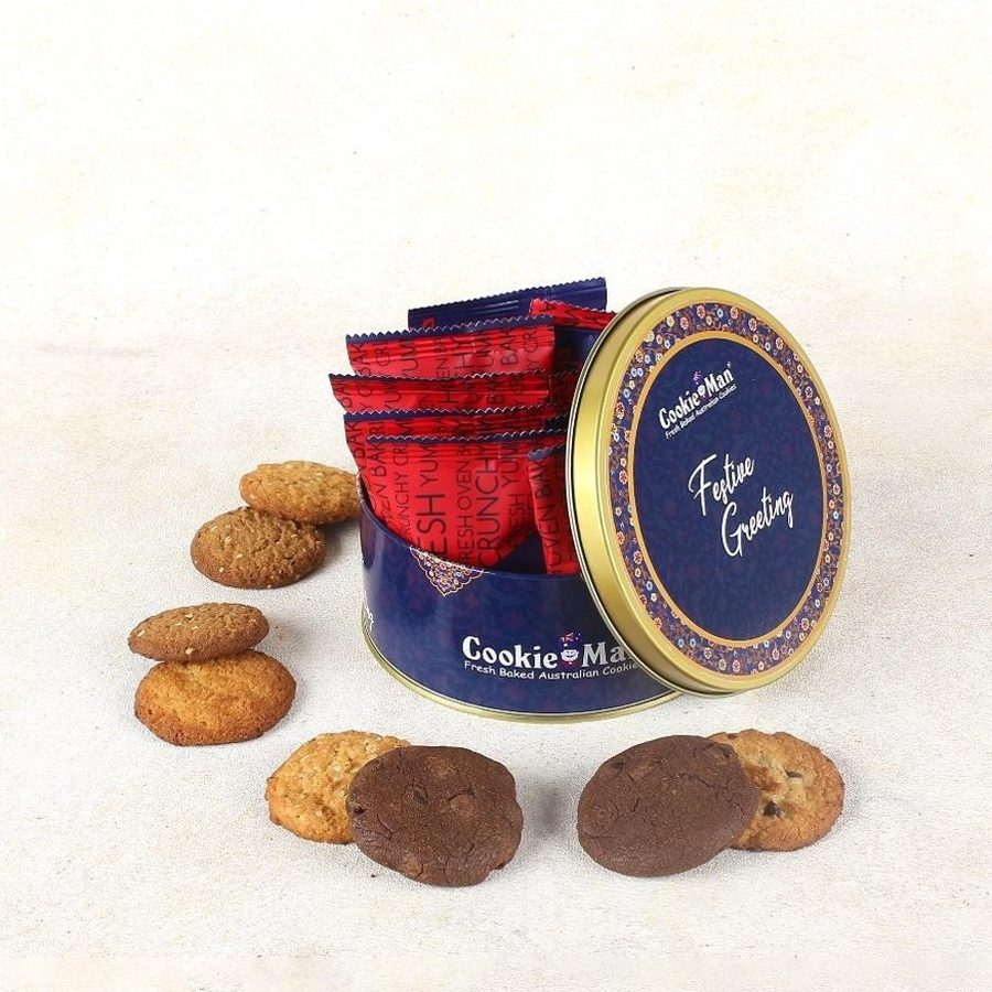 Gourmet cookie gift tin